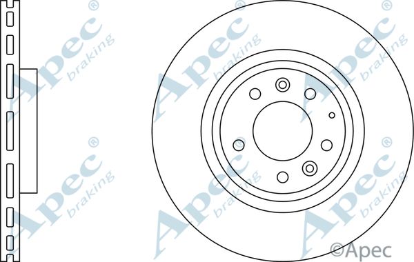 APEC BRAKING Jarrulevy DSK2571